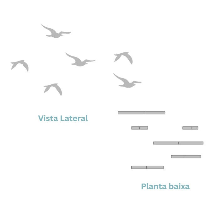 Representação do Pássaro 06d d Extra Grande