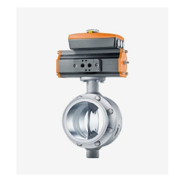 EBRO H 011 hygienic butterfly valve with pneumatic actuator