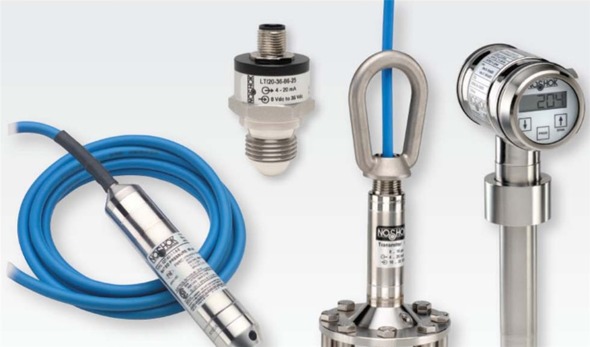 NOSHOK submersible, cage-protected and sanitary level transmitters