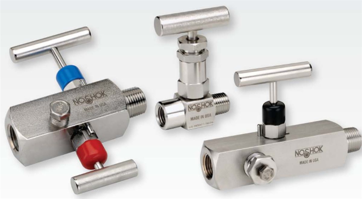 NOSHOK block and bleed and needle valves