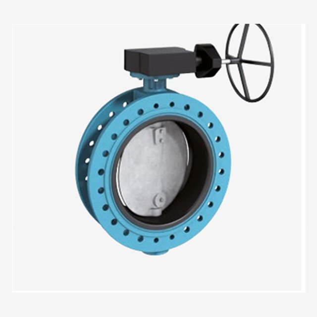 EBRO F 012-A double-flanged butterfly valve with gear operator