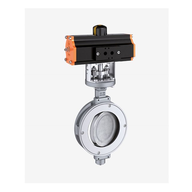 EBRO HP 111 high performance butterfly valve with pneumatic actuator