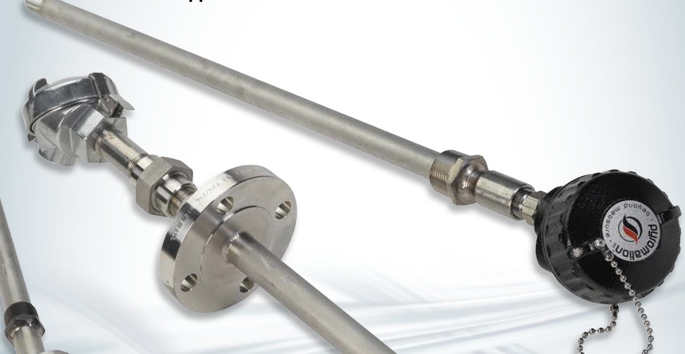 Pyromation MgO thermocouple assemblies with connection heads and flange mounting