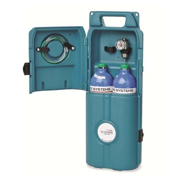 RC Systems calibration gas kit in carrying case