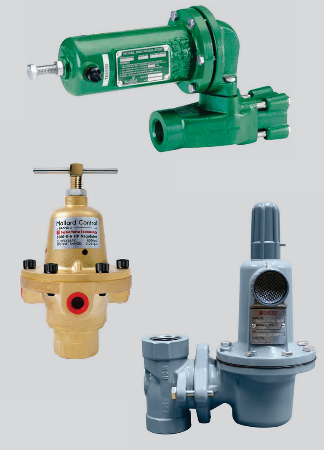 Mallard Model 5600, 5660 and 5646C pressure regulators