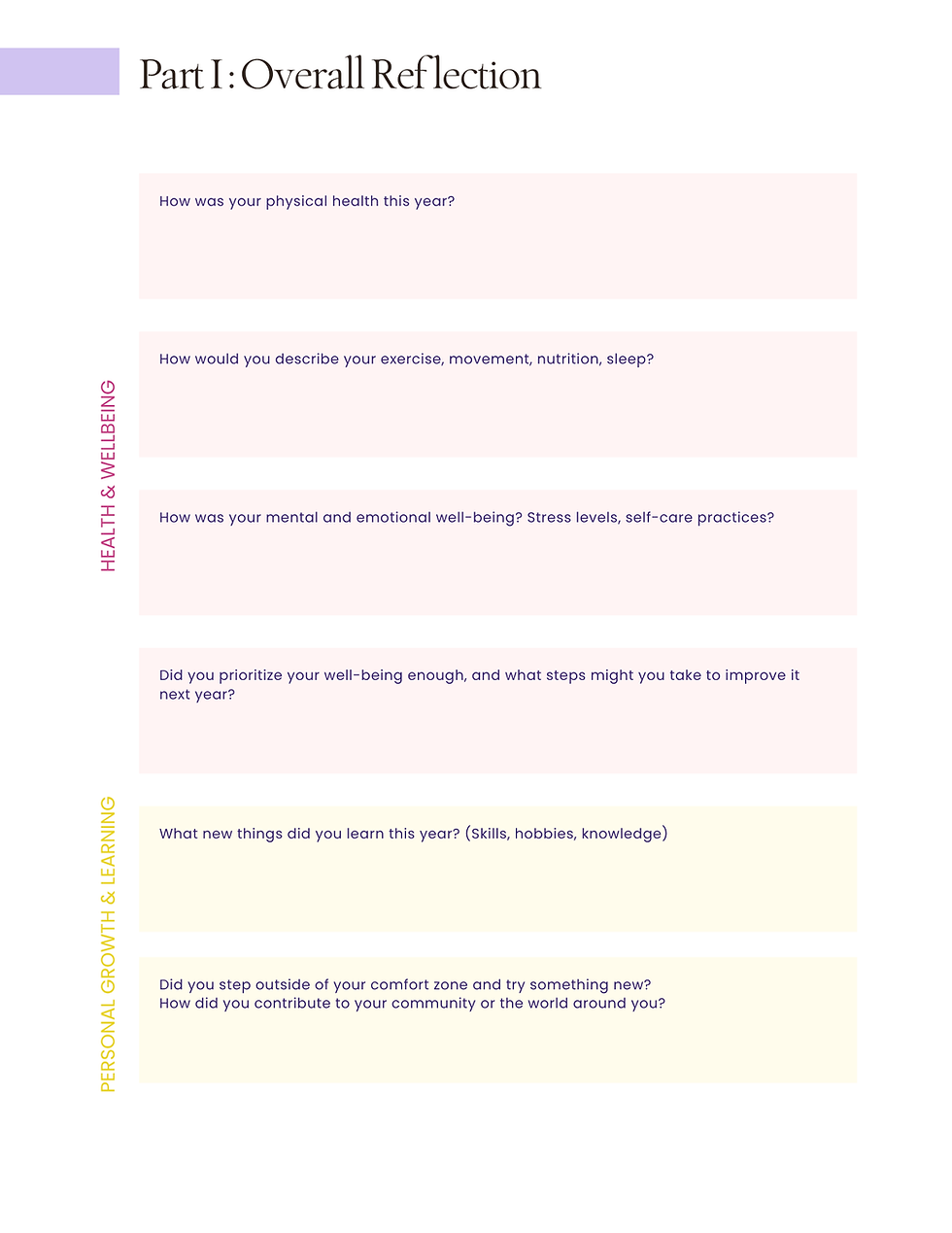 Thumbnail: Word of the Year Worksheet