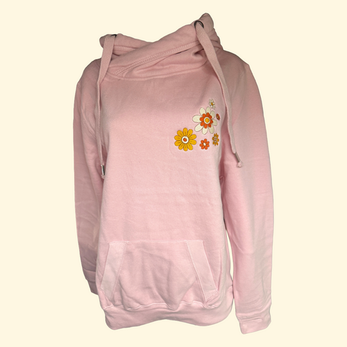 Flower Power Cross-Neck Hoodie | Apples in October