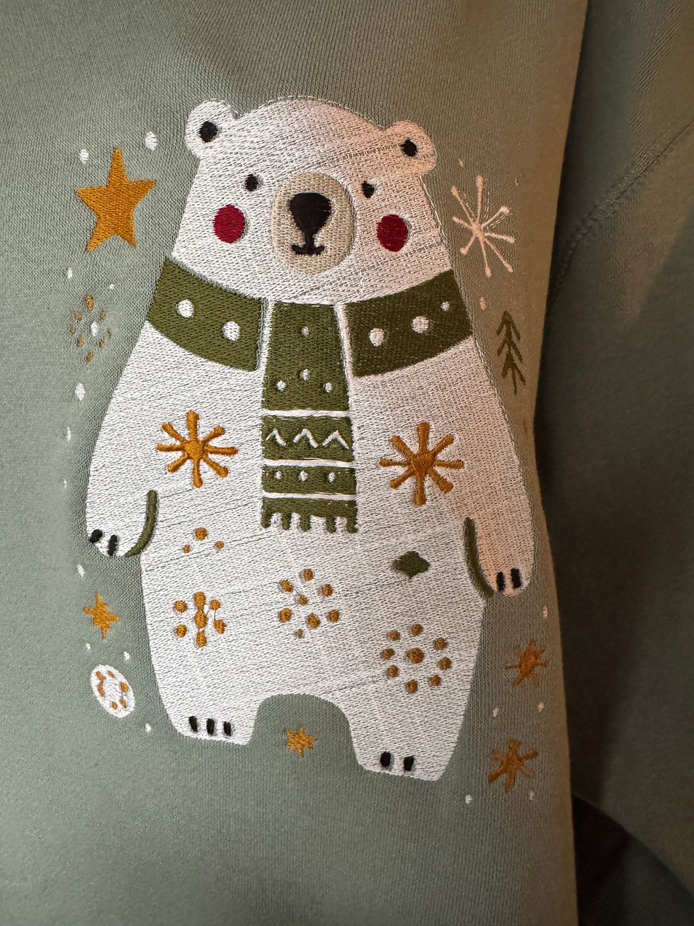 Thumbnail: Polar Bear Cross-Neck Hoodie