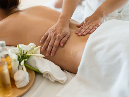 Woman having a massage