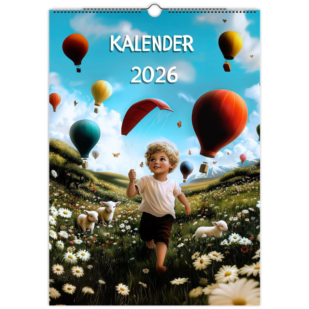 Veggkalender - Barnas magiske årstider 2026 (Norsk)