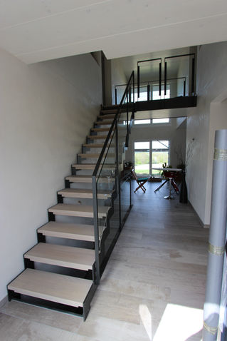 Escalier bois-métal