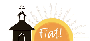 simple line drawing of a small chapel wi