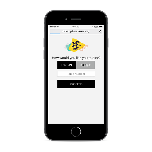 Home Page Ordering System