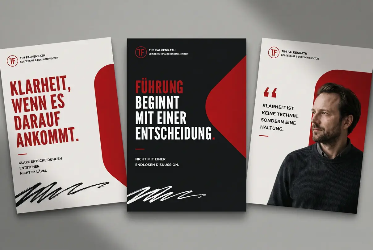 3 Social Media Sujets des im neuen Brand-Design für Tim Falkenrath