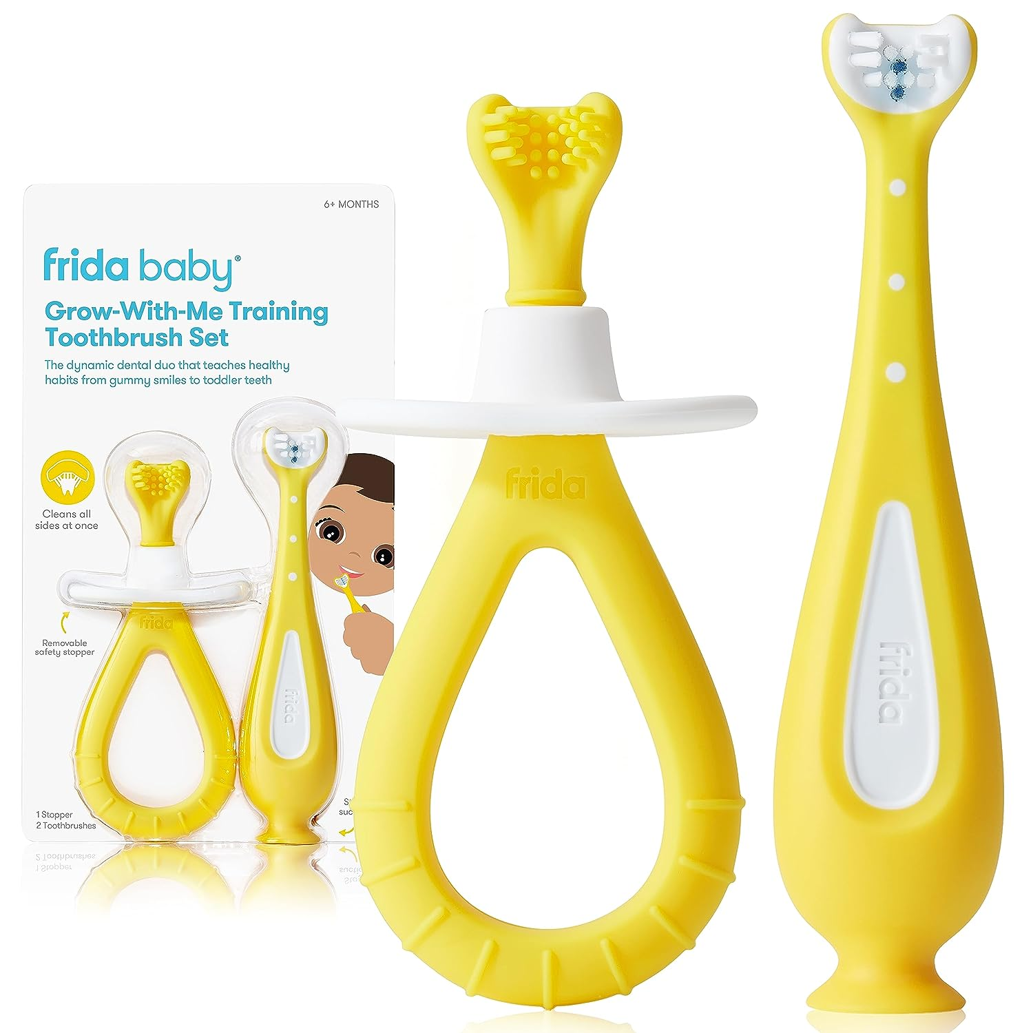 Frida Baby, Crece Conmigo set de Cepillo (6 meses) y Cepillo (18 meses)