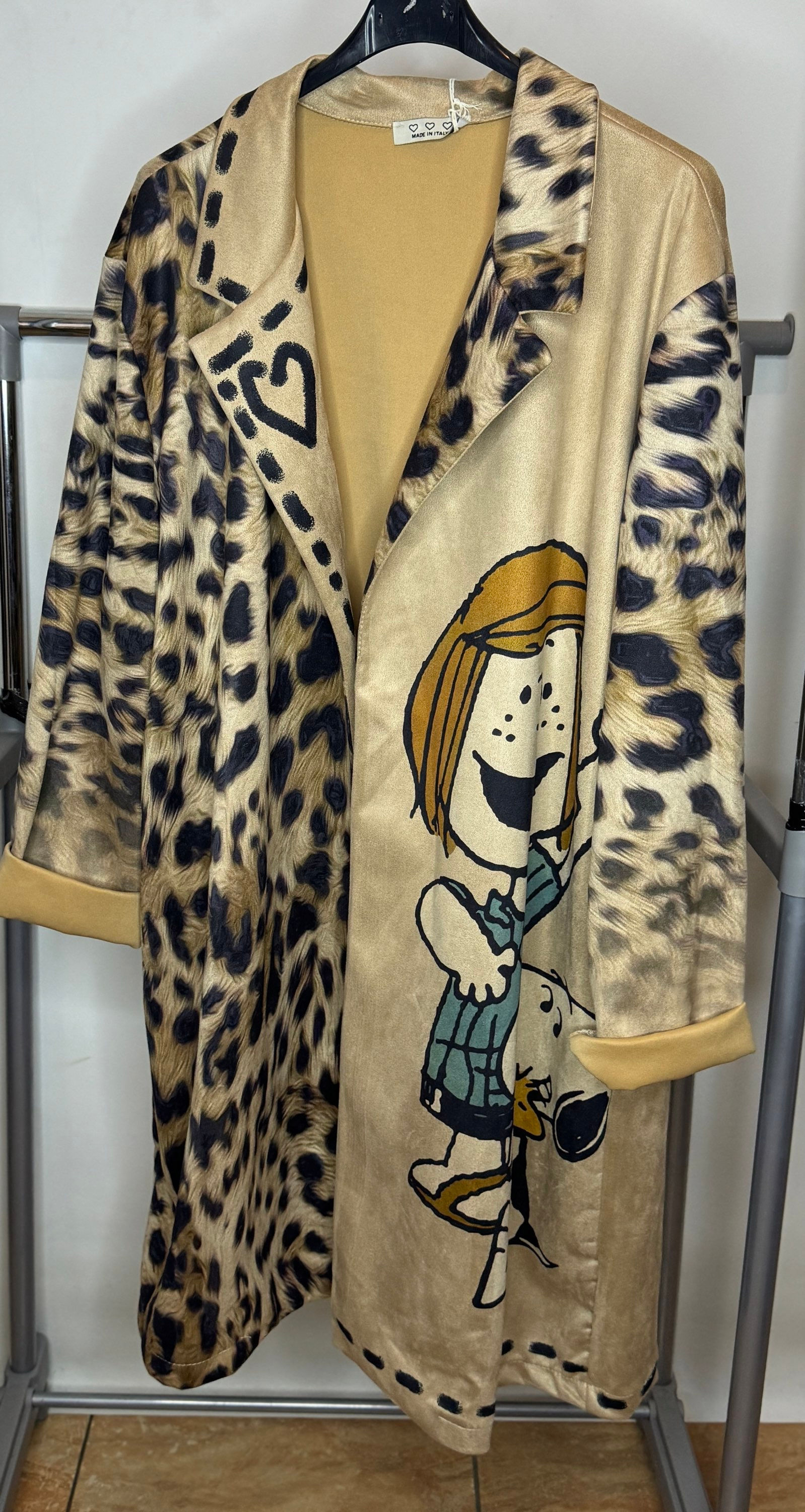 Waschleder Blazermantel Hund 