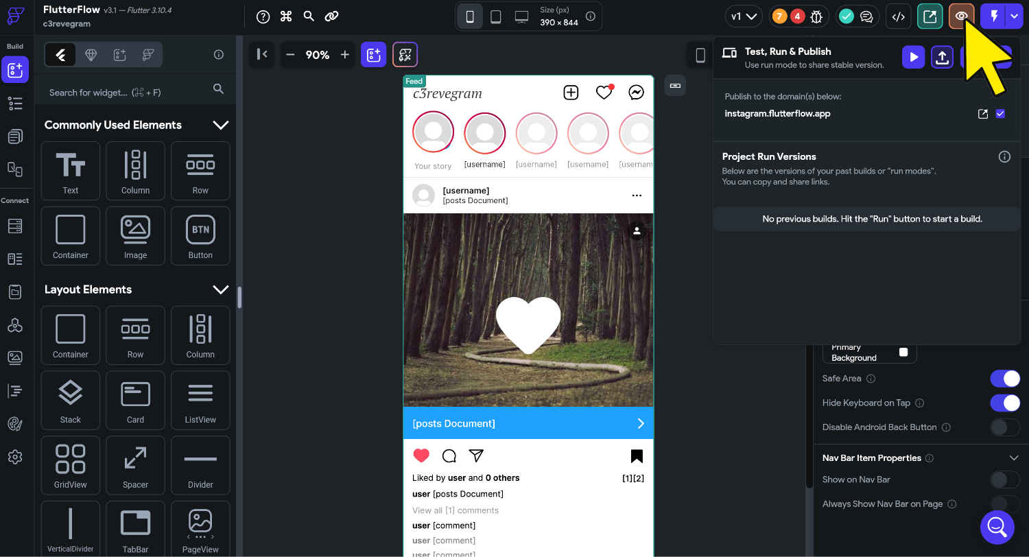 FlutterFlow使い方７