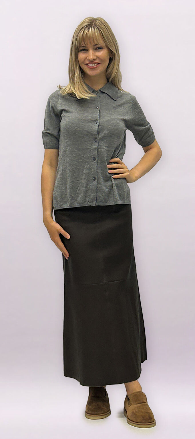 Short-Sleeve Polo Top