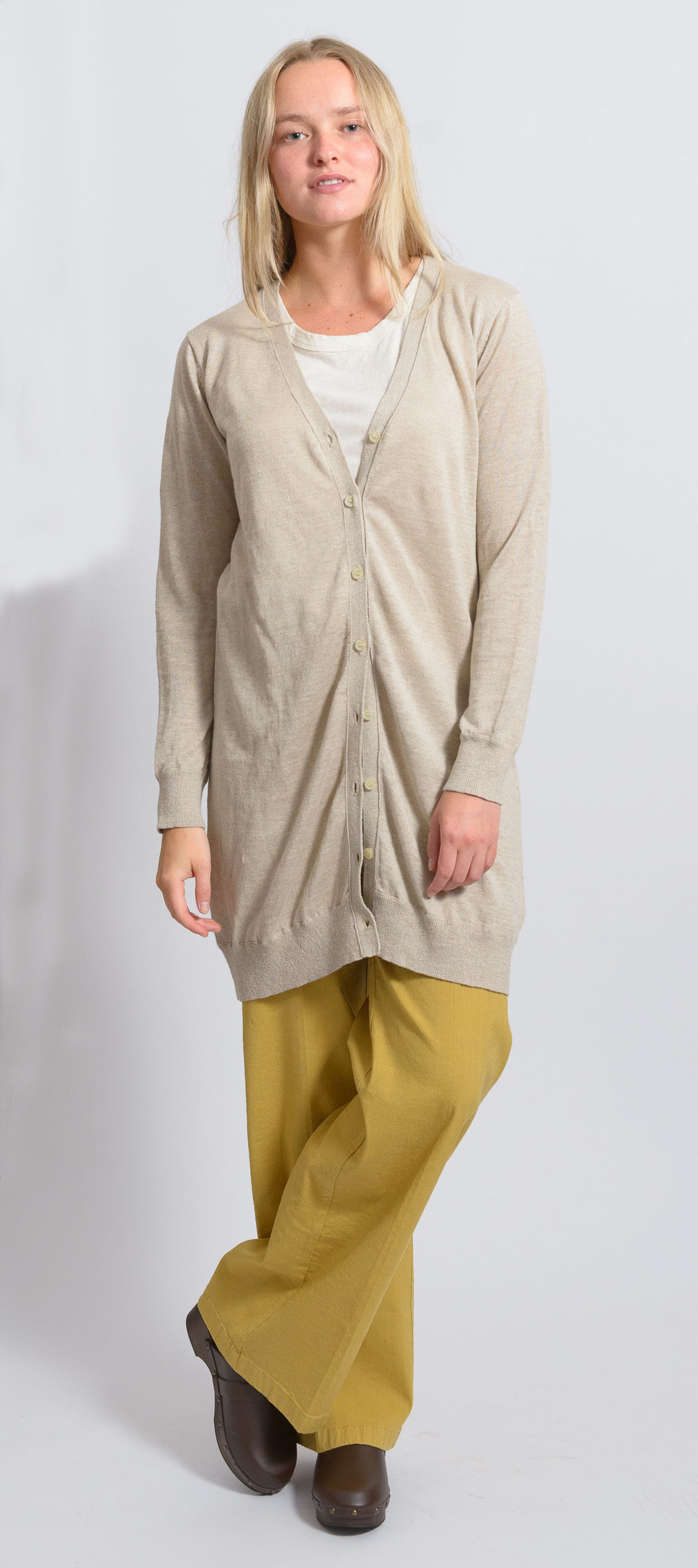 Linen Long Cardigan