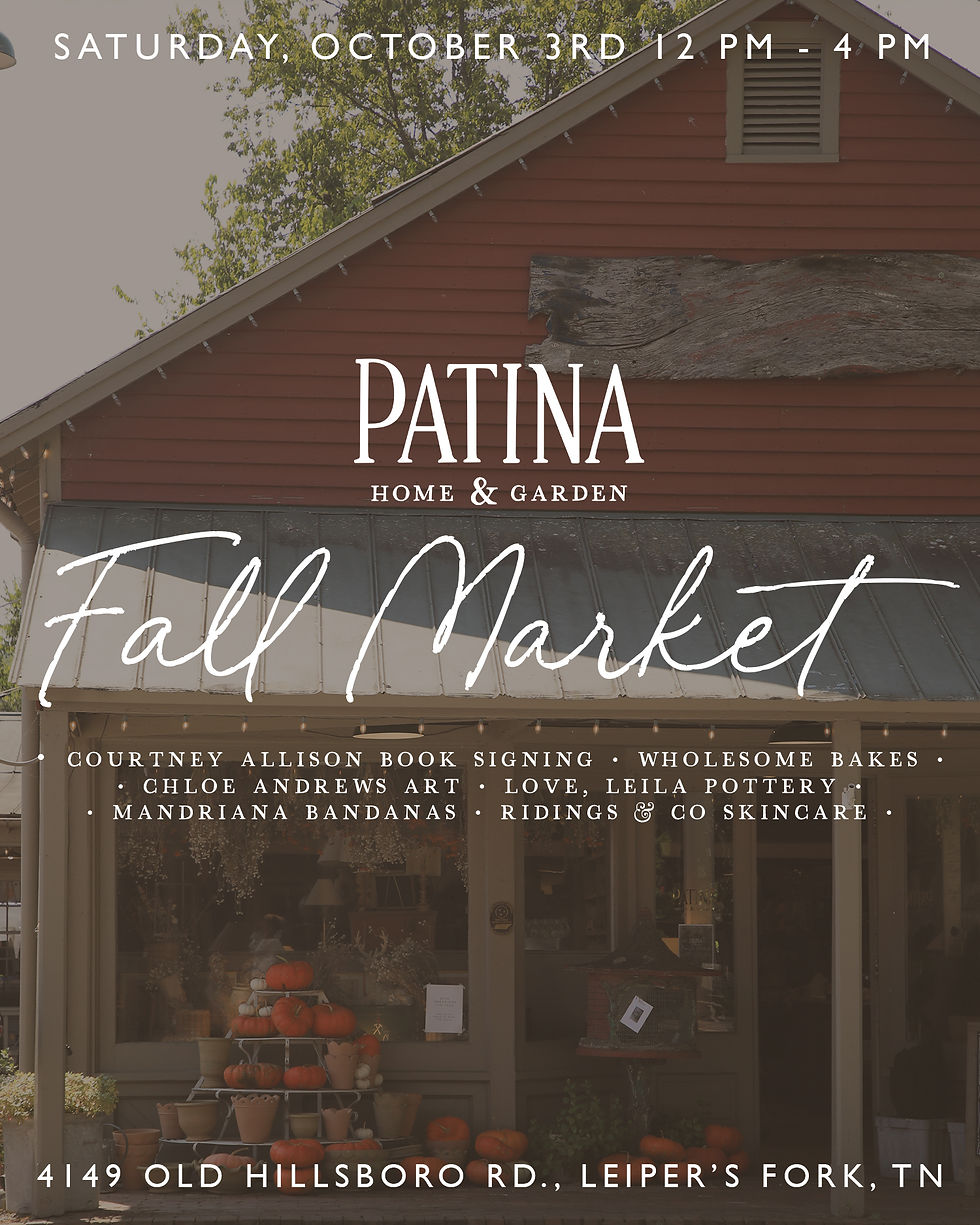 Fall Market at Patina Home & Garden