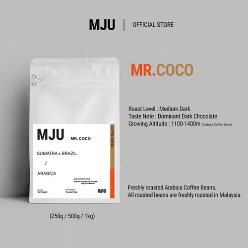 MJU Official MR.COCO Blend – specialty coffee beans Malaysia