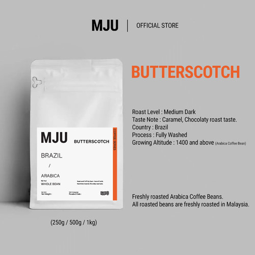 MJU Official Butterscotch – specialty coffee beans Malaysia