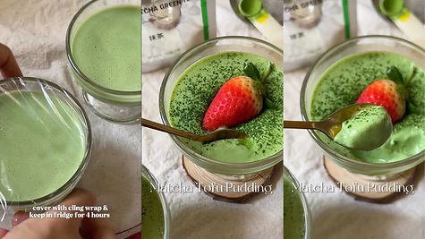 How to make Matcha Tofu Pudding?