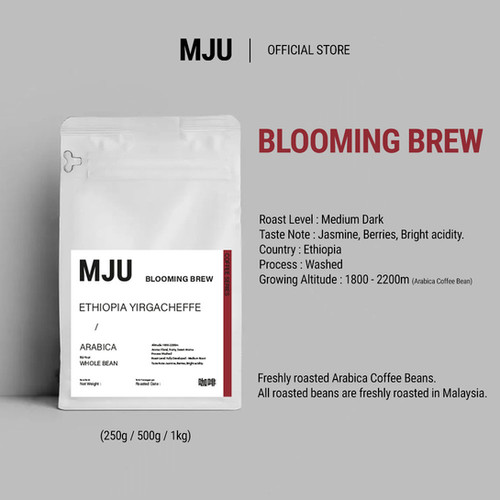 MJU Official Blooming Brew – specialty coffee beans Malaysia