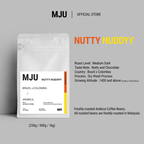 MJU Official NUTTYNUDDYY – specialty coffee beans Malaysia