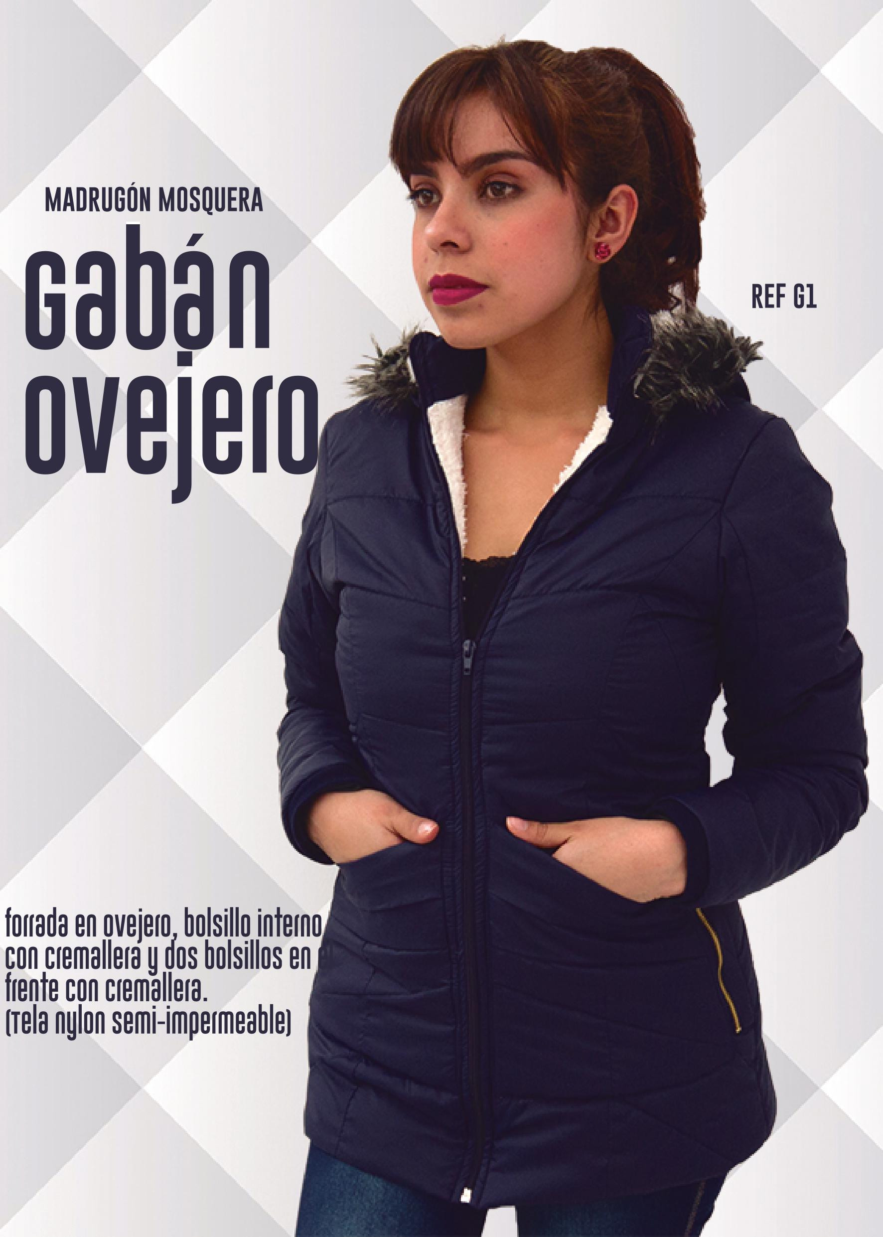 Gabán ovejero con bolsillos