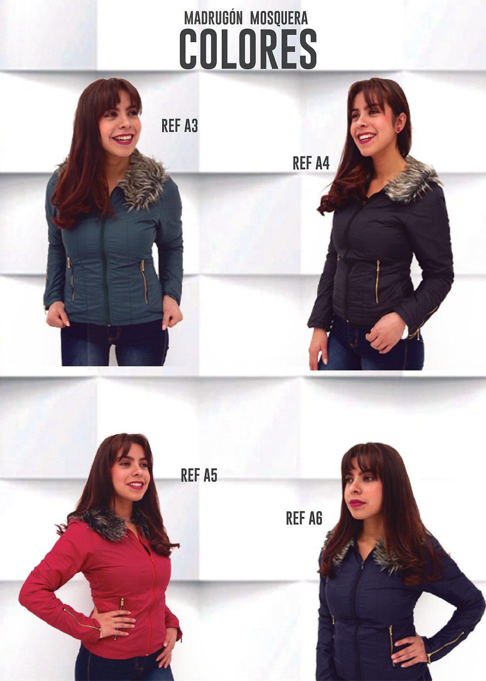 Miniatura: Chaqueta corta cuello peluche