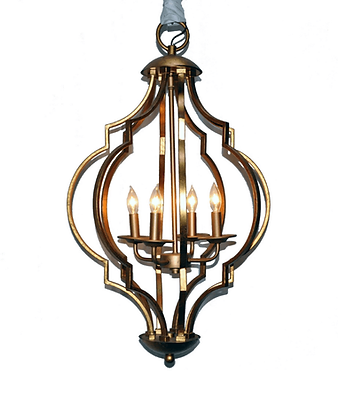 Gold Leaf Trellis Chandelier 4 Light.webp