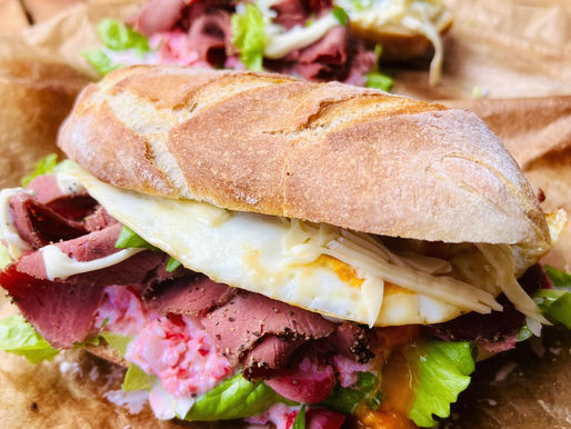 Pastrami-Sandwich vom Wildschwein