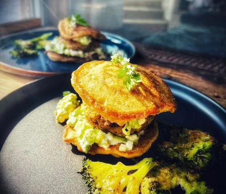 High-Protein Burger aus Buchweizen