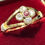 Thumbnail: 18ct gold Ruby and Diamond daisy cluster ring
