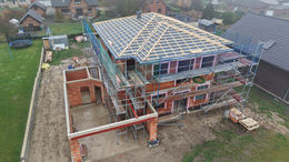 Dachansicht schräg aus der Luft