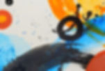 Abstract Watercolour Painting with contrasting complementary colours