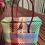 Thumbnail: Pink / Yellow / Blue Picnic Style Tote Bag