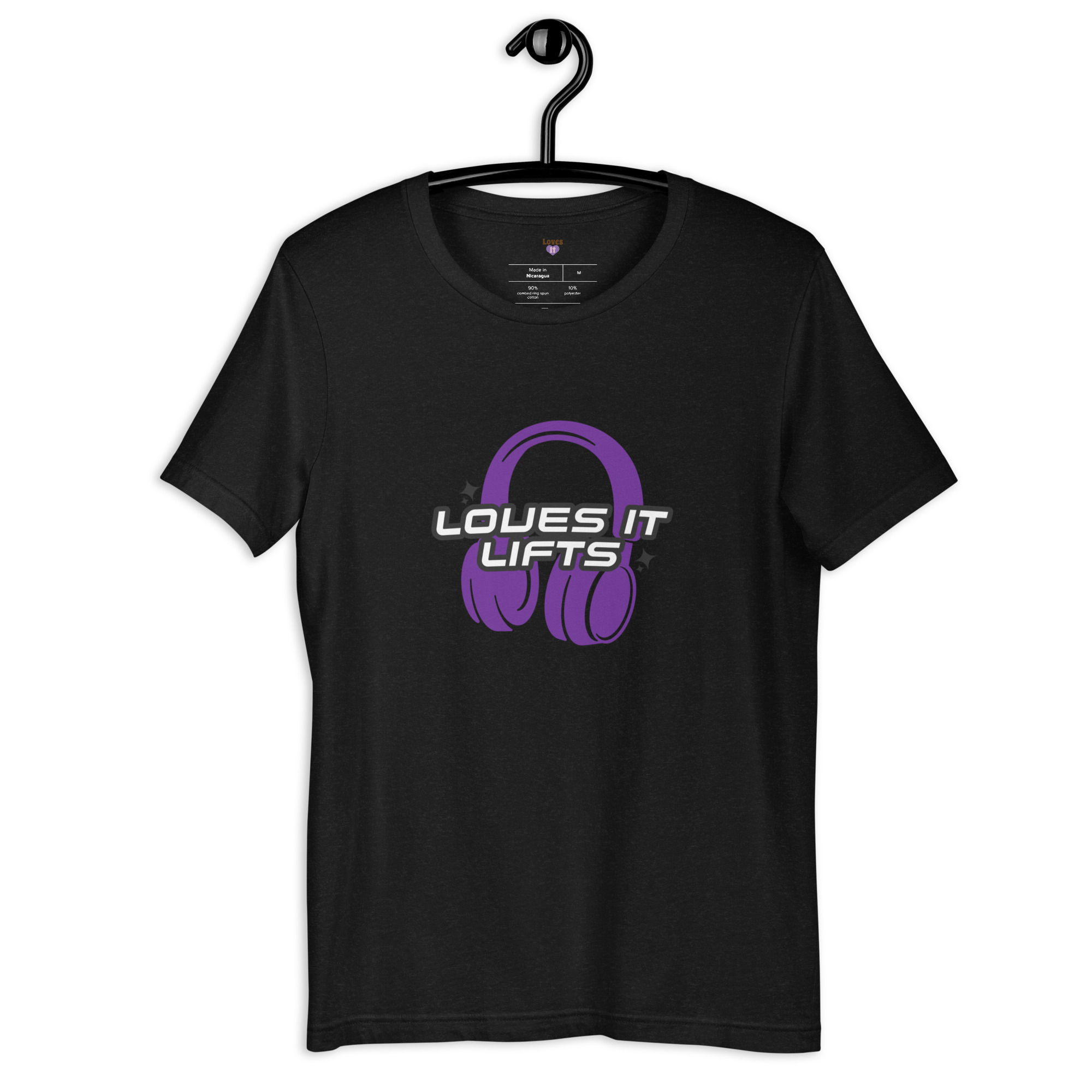 Loves It Lifts Graphic T-Purple