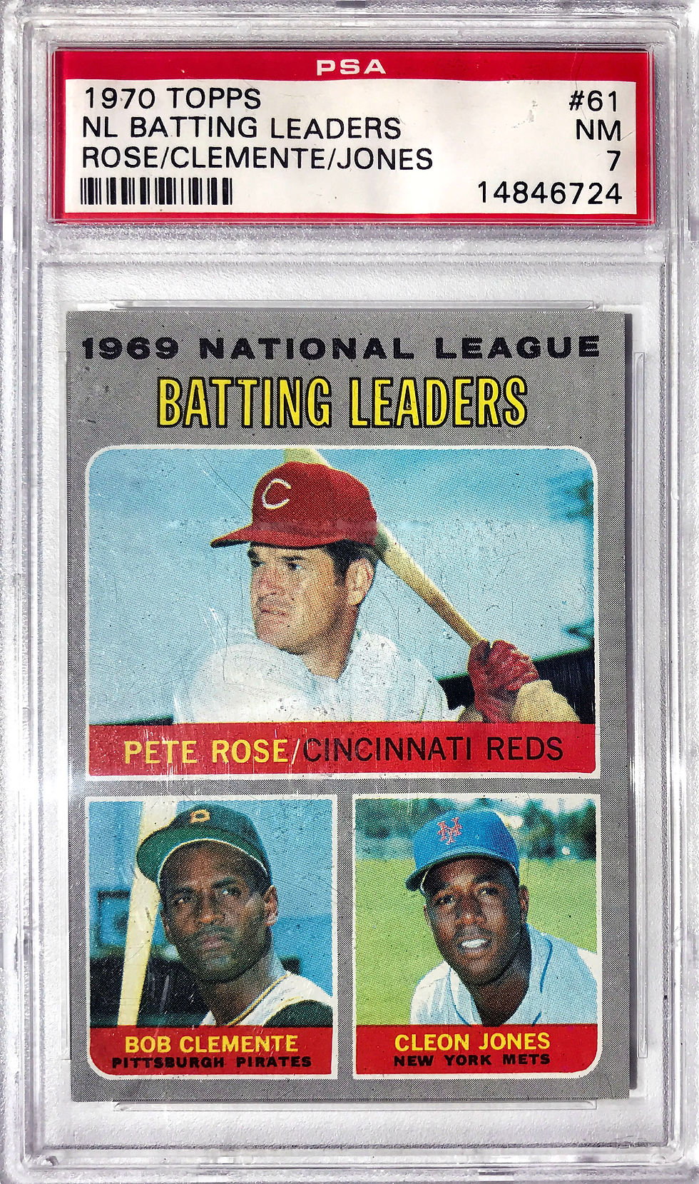 Clemente 1970 Batting PSA7