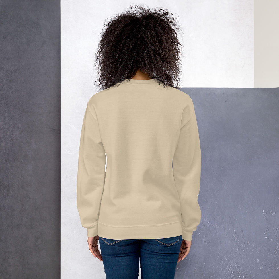 Thumbnail: Unisex Sweatshirt - Sand, White, Black