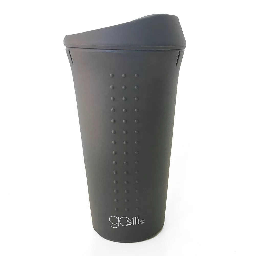美國gosili/silikids ❚ 16oz ❚TOGO矽膠隨行杯--鋼鐵灰