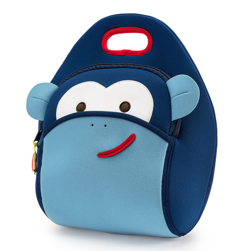 美國 Dabbawalla 瓦拉包-150g 超輕量手提包 - 藍色小猴子