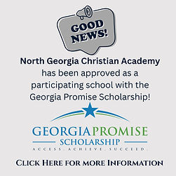 North Georgia Christian Academy has been approved as a participating school with the Georg