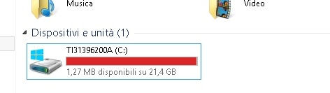Come liberare spazio su disco