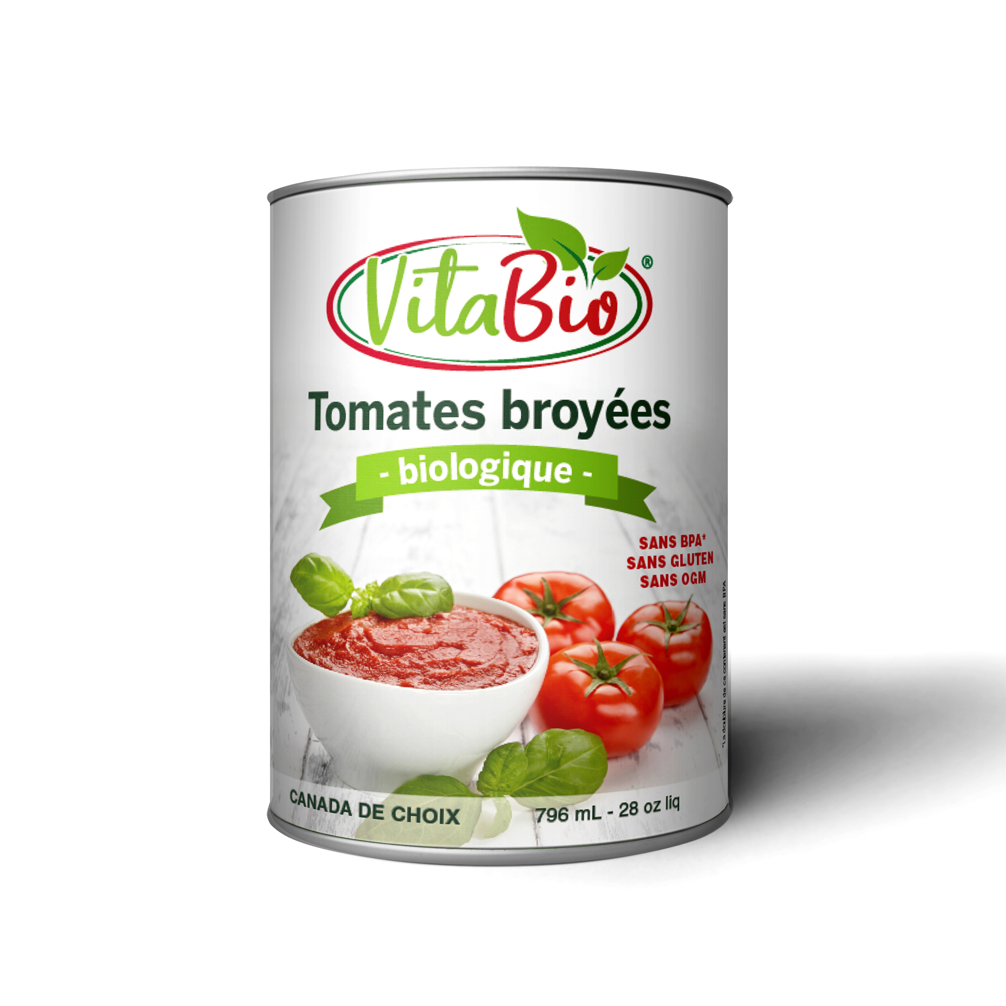 Tomates broyées 796 mL (sans sel ajouté)
