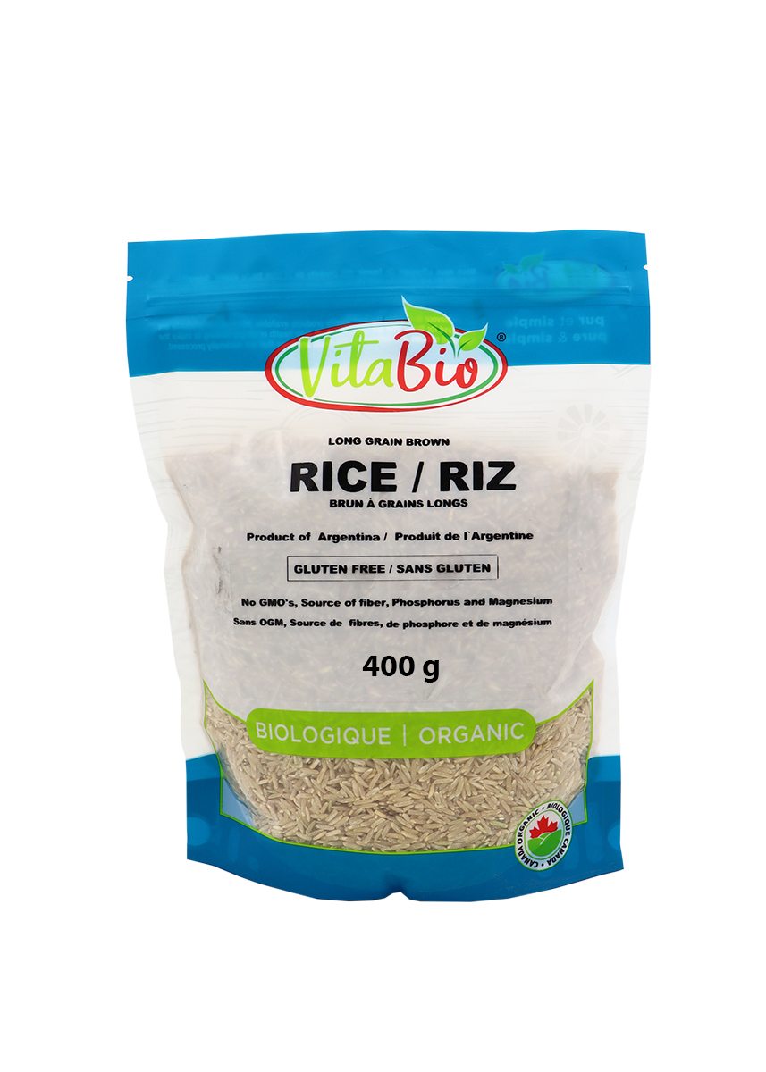 Riz brun à grains longs 400 g