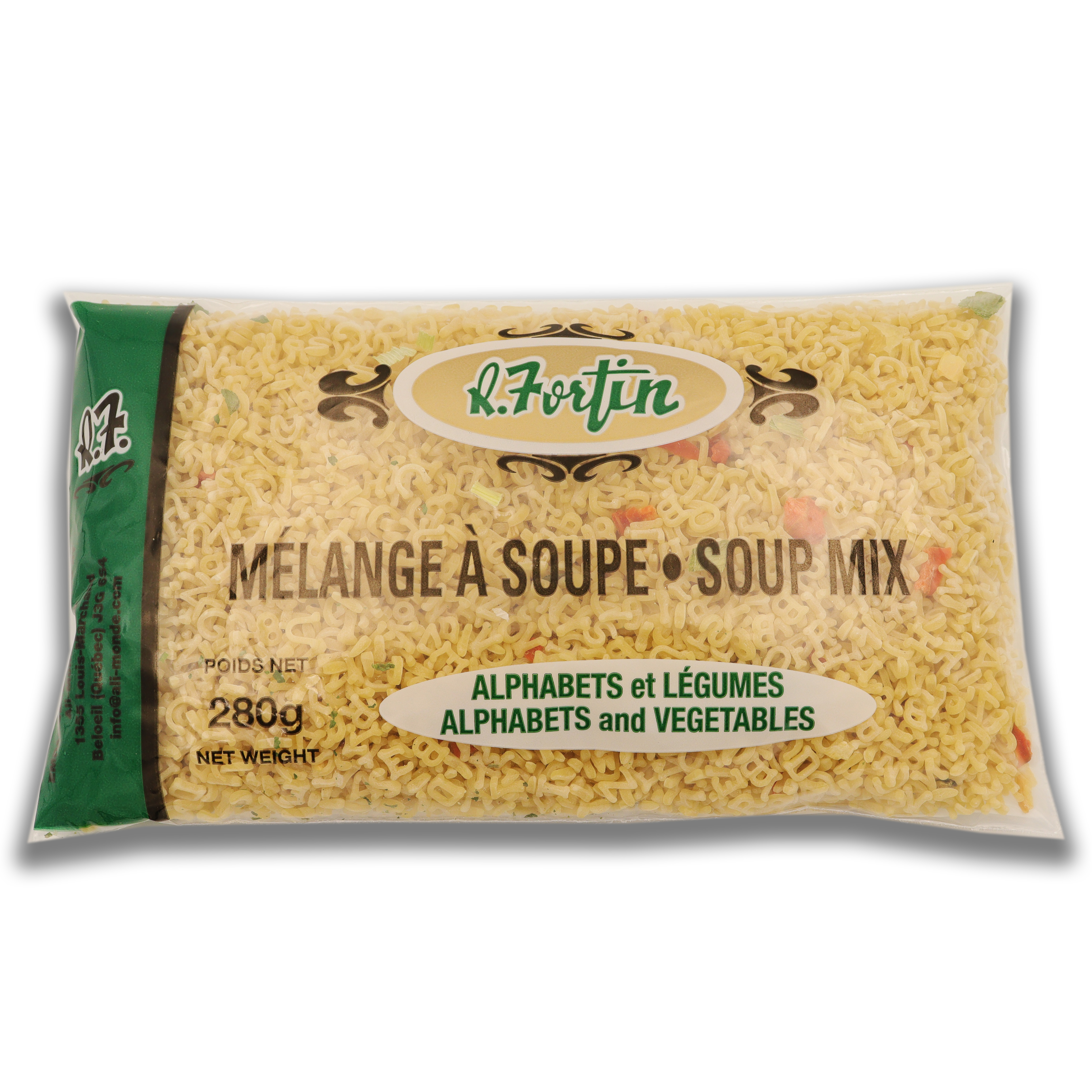 Mélange à soupe Alphabets et légumes 280g
