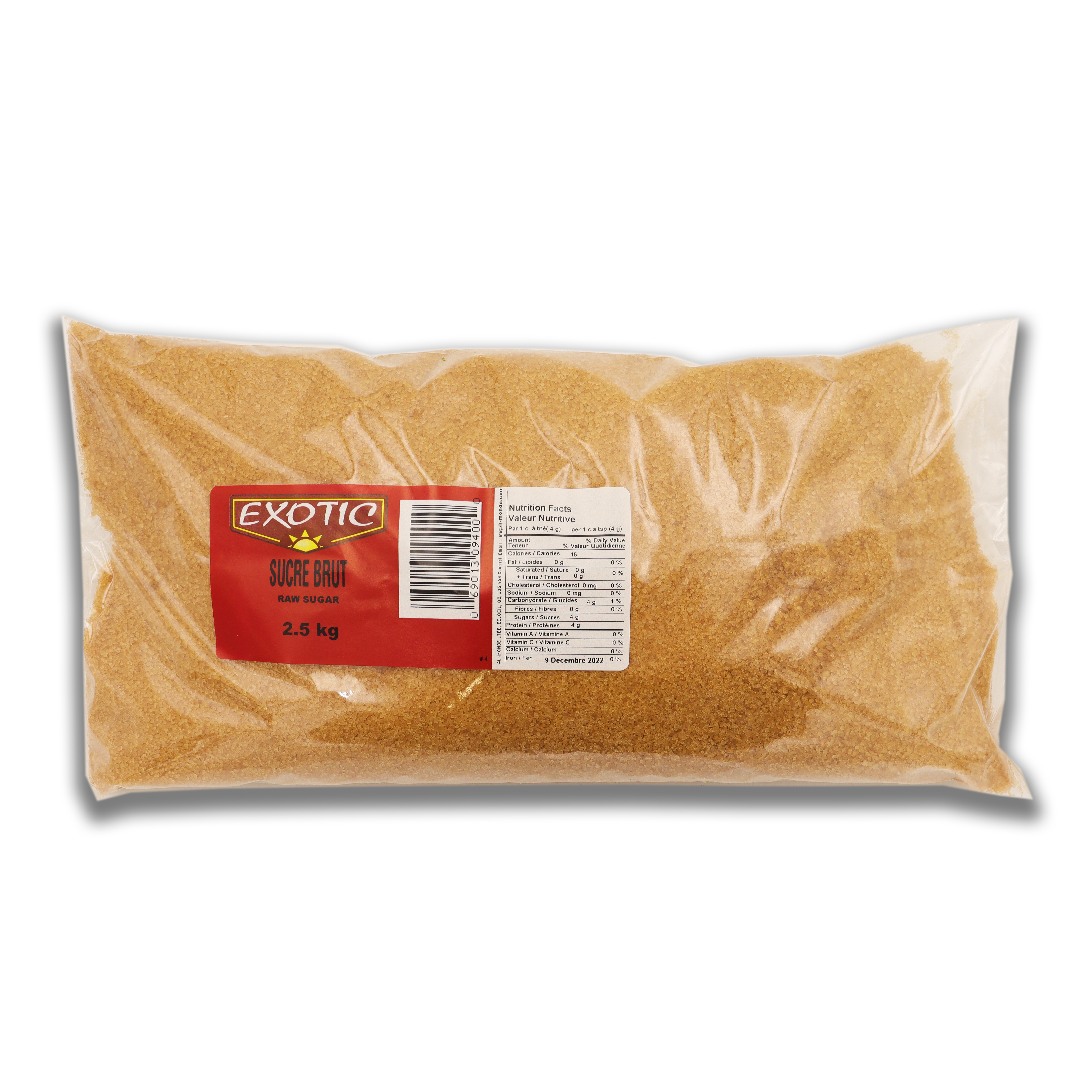 Sucre brut Exotic 2.5kg