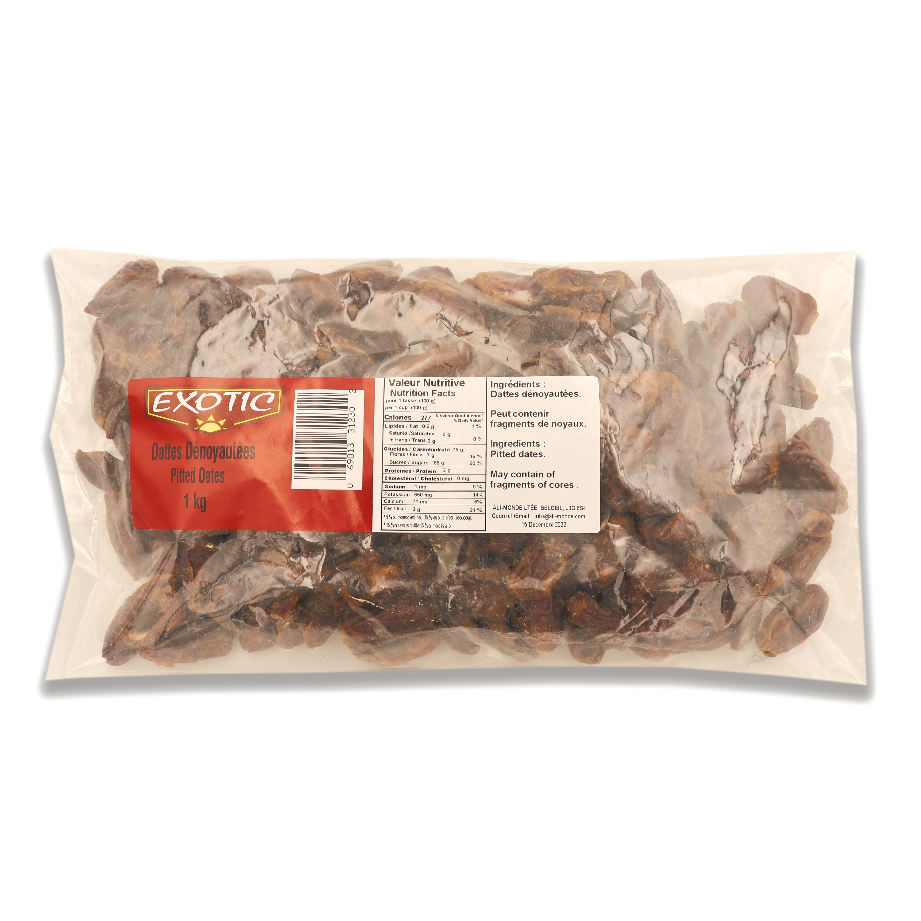 Dattes dénoyautées Exotic 1 kg